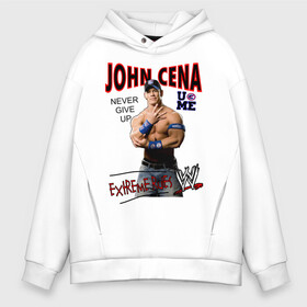 Мужское худи Oversize хлопок с принтом John Cena Extreme Rules в городе Новоалтайск, френч-терри — 70% хлопок, 30% полиэстер. Мягкий теплый начес внутри —100% хлопок | боковые карманы, эластичные манжеты и нижняя кромка, капюшон на магнитной кнопке | wwe | бои без правил | джон сина