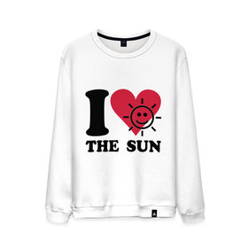 Мужской свитшот хлопок с принтом I love the sun - Я люблю солнце в городе Новоалтайск, 100% хлопок |  | i love | sun | небо | погода | светить | солнечный | солнце | солнышко | я люблю солнце