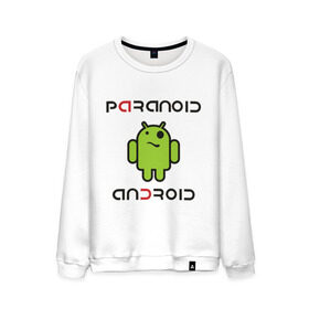 Мужской свитшот хлопок с принтом Paranoid android в городе Новоалтайск, 100% хлопок |  | paranoid android | админу | андроид | параноик | прикольные