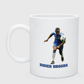 Кружка с принтом Didier Drogba - Chelsea в городе Новоалтайск, керамика | объем — 330 мл, диаметр — 80 мм. Принт наносится на бока кружки, можно сделать два разных изображения | Тематика изображения на принте: chelsea | didier drogba | евро 2012 | сборная америки | сша футбол | фк челси | челси