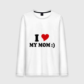 Мужской лонгслив хлопок с принтом I love my mom в городе Новоалтайск, 100% хлопок |  | i love | дети | для мамы | любимая мама | мама | маме | мамочка | мамуля | ребенок | родители | сердечко | сердце | я люблю маму
