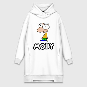 Платье-худи хлопок с принтом Moby в городе Новоалтайск,  |  | dj | moby | диджей | певцы | прикольные