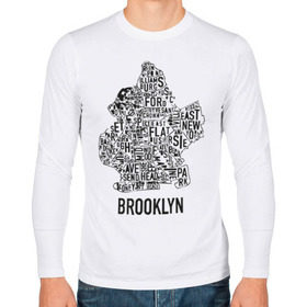 Мужской лонгслив хлопок с принтом Brooklyn в городе Новоалтайск, 100% хлопок |  | gangsta | gansta | hip | hip hop | hop | rap | бруклин | рэп | хип | хип хоп | хипхоп | хоп