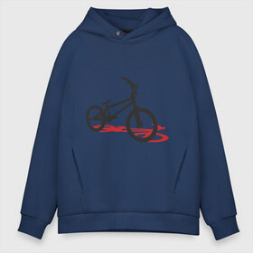 Мужское худи Oversize хлопок с принтом BMX 1 в городе Новоалтайск, френч-терри — 70% хлопок, 30% полиэстер. Мягкий теплый начес внутри —100% хлопок | боковые карманы, эластичные манжеты и нижняя кромка, капюшон на магнитной кнопке | bmx | велик | вело | велогонки | велорейсинг | велосипед | спортивный велосипед | фрирайд | эктрим
