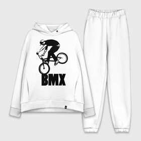 Женский костюм хлопок Oversize с принтом BMX 3 в городе Новоалтайск,  |  | bmx | free style | бмэкс | велик | вело | велосипедист | фристайл | экстрим | экстримальный