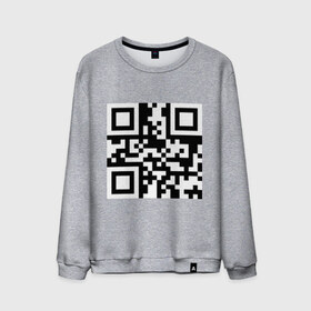 Мужской свитшот хлопок с принтом qr Код в городе Новоалтайск, 100% хлопок |  | qr | qr код | qr кодandroid | андроид | штрих код