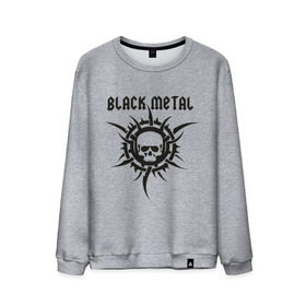 Мужской свитшот хлопок с принтом Black metal (2) в городе Новоалтайск, 100% хлопок |  | скелет