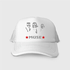 Кепка тракер с сеткой с принтом Muse в городе Новоалтайск, трикотажное полотно; задняя часть — сетка | длинный козырек, универсальный размер, пластиковая застежка | muse | rock | альтернатива | альтернативный рок | рок | рок группа | рок группы