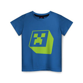 Детская футболка хлопок Minecraft creeper green: в городе Новоалтайск, 100% хлопок | круглый вырез горловины, полуприлегающий силуэт, длина до линии бедер | крипер