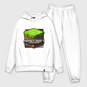 Мужской костюм хлопок OVERSIZE с принтом Minecraft logo в городе Новоалтайск,  |  | creeper | mine craft | minecraft | майнкрафт | шахта
