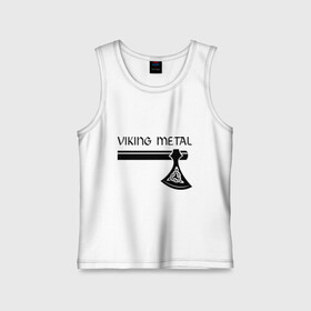 Детская майка хлопок с принтом Viking metal в городе Новоалтайск,  |  | metall | viking metal | викинг метал | метал | металл | рок | тяжелый рок | тяжеляк