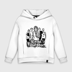 Детское худи Oversize хлопок с принтом Bring me the horizon в городе Новоалтайск, френч-терри — 70% хлопок, 30% полиэстер. Мягкий теплый начес внутри —100% хлопок | боковые карманы, эластичные манжеты и нижняя кромка, капюшон на магнитной кнопке | bmth | bring me the horizon | kubana 2014 | rock | дэткор | музыка | рок | рок группы