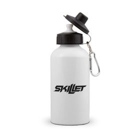 Бутылка спортивная с принтом Skillet logotip в городе Новоалтайск, металл | емкость — 500 мл, в комплекте две пластиковые крышки и карабин для крепления | skillet | toplanding | альтернативный рок | лого | логотип | рок | рок группа | рок группы | симфонический рок | христианский рок