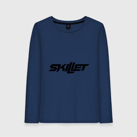 Женский лонгслив хлопок с принтом Skillet logotip в городе Новоалтайск, 100% хлопок |  | skillet | toplanding | альтернативный рок | лого | логотип | рок | рок группа | рок группы | симфонический рок | христианский рок