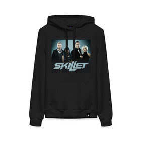 Женская толстовка хлопок с принтом Skillet color в городе Новоалтайск, френч-терри, мягкий теплый начес внутри (100% хлопок) | карман-кенгуру, эластичные манжеты и нижняя кромка, капюшон с подкладом и шнурком | skillet | альтернативный рок | рок | рок группа | рок группы | симфонический рок | христианский рок