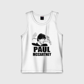 Детская майка хлопок с принтом Paul McCartney (Пол МакКартни) в городе Новоалтайск,  |  | beatles | mccartney | the beatles | битлз | битлс | битлы | маккартни
