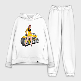 Женский костюм хлопок Oversize с принтом The excellent bike  sexy girl (2) в городе Новоалтайск,  |  | байк | девушка | для байкеров | красивая девушка | мото | мотоцикл | супер мотоцикл | супермотоцикл