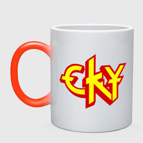 Кружка хамелеон с принтом CKY в городе Новоалтайск, керамика | меняет цвет при нагревании, емкость 330 мл | cky | heavy metal | meta band | metal | muse | rock | trash metal | альтернатива | квартет | лица | метал | метал бэнд | металл | металл бэнд | рок | рок группа | рок группы | скай | трэш метал | тяжелая музыка | хеви метал