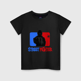 Детская футболка хлопок с принтом Street fighter в городе Новоалтайск, 100% хлопок | круглый вырез горловины, полуприлегающий силуэт, длина до линии бедер | Тематика изображения на принте: fighter | m 1 | m1 | street fighter | боец | м 1 | м1 | стрит файтер | уличный боец | файтер