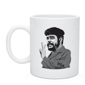 Кружка с принтом Peace Che Guevara в городе Новоалтайск, керамика | объем — 330 мл, диаметр — 80 мм. Принт наносится на бока кружки, можно сделать два разных изображения | че гевара