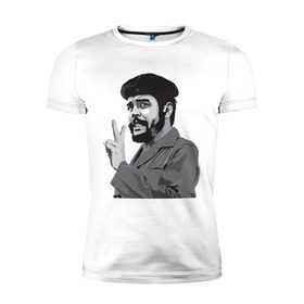 Мужская футболка премиум с принтом Peace Che Guevara в городе Новоалтайск, 92% хлопок, 8% лайкра | приталенный силуэт, круглый вырез ворота, длина до линии бедра, короткий рукав | Тематика изображения на принте: че гевара
