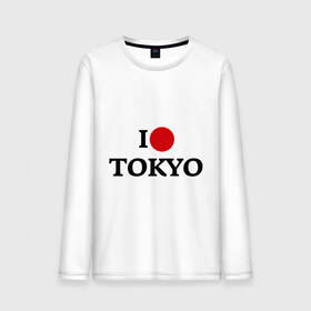 Мужской лонгслив хлопок с принтом I love tokio в городе Новоалтайск, 100% хлопок |  | i love | люблю | токио | япония | японский