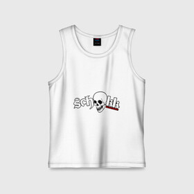 Детская майка хлопок с принтом Schokk в городе Новоалтайск,  |  | schokk | schokkреп | рэп | череп | шок