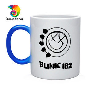 Кружка хамелеон с принтом Blink 182 в городе Новоалтайск, керамика | меняет цвет при нагревании, емкость 330 мл | Тематика изображения на принте: heavy metal | metal | muse | rock | trash metal | альтернатива | блинк | квартет | лица | метал | рок | рок группа | рок группы | трэш метал | хеви метал