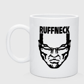 Кружка с принтом Ruffneck в городе Новоалтайск, керамика | объем — 330 мл, диаметр — 80 мм. Принт наносится на бока кружки, можно сделать два разных изображения | dj | ruffneck | диджей | лицо | музыка | обложка