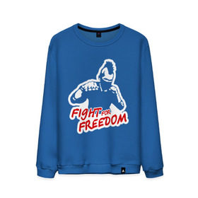 Мужской свитшот хлопок с принтом Fight for freedom (Hardcore Punk) в городе Новоалтайск, 100% хлопок |  | fight for freedom | freedom | hardcore | hardcore punk | борец за свободу | панк | свобода | фридом