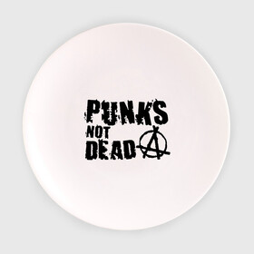 Тарелка с принтом Punks not dead (2) в городе Новоалтайск, фарфор | диаметр - 210 мм
диаметр для нанесения принта - 120 мм | punks | анархия | панк | панк не умрет | стиль панк