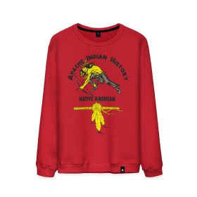 Мужской свитшот хлопок с принтом Apache Indian History 3 в городе Новоалтайск, 100% хлопок |  | american | native | америка | апачи | вождь | индеец | индейцы | исторический | история | коренные американцы | перья