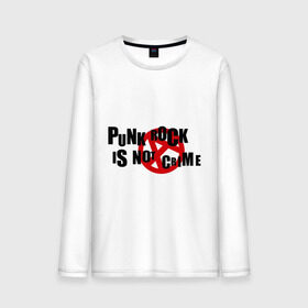 Мужской лонгслив хлопок с принтом PUNK ROCK IS NOT A CRIME в городе Новоалтайск, 100% хлопок |  | is not a crime | punk | punk rock | rock | анархизм | анархия | знак анархии | панк | панк рок | панк рок это не криминал | рок