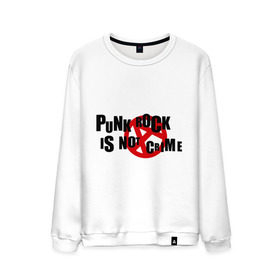 Мужской свитшот хлопок с принтом PUNK ROCK IS NOT A CRIME в городе Новоалтайск, 100% хлопок |  | is not a crime | punk | punk rock | rock | анархизм | анархия | знак анархии | панк | панк рок | панк рок это не криминал | рок