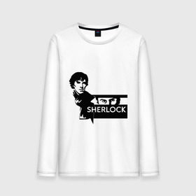 Мужской лонгслив хлопок с принтом T-shirt Sherlock в городе Новоалтайск, 100% хлопок |  | Тематика изображения на принте: holmes | holms | sherlock | sherlok | vatson | ватсон | сериал | холмс | шерлок | шерлок холмс