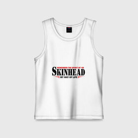 Детская майка хлопок с принтом Skinhead. Spirit of 69 в городе Новоалтайск,  |  | hardcore | skinhead | бритая голова | мой путь жизни | скинхед | скинхэд | хард кор