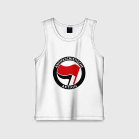 Детская майка хлопок с принтом Antifa (1) в городе Новоалтайск,  |  | antifa | антифа | антифашизм | антифашистское движение | знак антифа | против фашизма | фашизм