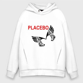 Мужское худи Oversize хлопок с принтом PLACEBO в городе Новоалтайск, френч-терри — 70% хлопок, 30% полиэстер. Мягкий теплый начес внутри —100% хлопок | боковые карманы, эластичные манжеты и нижняя кромка, капюшон на магнитной кнопке | heavy metal | metal | rock | trash metal | метал | металл | рок | трэш метал | хеви метал