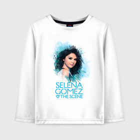 Детский лонгслив хлопок с принтом Selena Gomez в городе Новоалтайск, 100% хлопок | круглый вырез горловины, полуприлегающий силуэт, длина до линии бедер | bieber | gomez | justin | justin bieber | selena | гомез | гомес | джастин бибер | музыка | певица | подружка джастина бибире | поп певица | селена