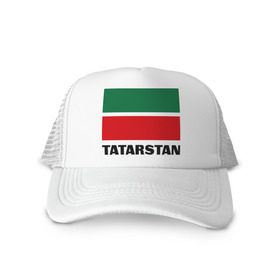 Кепка тракер с сеткой с принтом Флаг Татарстана в городе Новоалтайск, трикотажное полотно; задняя часть — сетка | длинный козырек, универсальный размер, пластиковая застежка | tatarstan | татарские | татарстан | татары | флаг | флаг татарстан