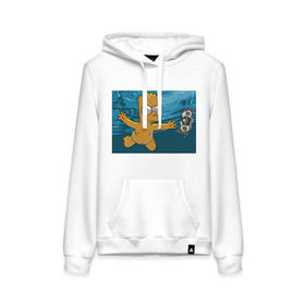 Женская толстовка хлопок с принтом Nevermind (Simpsons) в городе Новоалтайск, френч-терри, мягкий теплый начес внутри (100% хлопок) | карман-кенгуру, эластичные манжеты и нижняя кромка, капюшон с подкладом и шнурком | Тематика изображения на принте: nevermind | nevermind simpsons | nirvana | nirvana nevermind | rock | simpsons | нирвана | нирвана nevermind | нирвана симпсонс | ребенок | рок | символика nirvana | символика нирвана | симпсонс