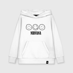 Детская толстовка хлопок с принтом Nirvana(2) в городе Новоалтайск, 100% хлопок | Круглый горловой вырез, эластичные манжеты, пояс, капюшен | nirvana | rock | нирвана | ребенок | рок | символика nirvana | символика нирвана