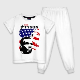 Детская пижама хлопок с принтом боксер Mike Tyson в городе Новоалтайск, 100% хлопок |  брюки и футболка прямого кроя, без карманов, на брюках мягкая резинка на поясе и по низу штанин
 | boxing
