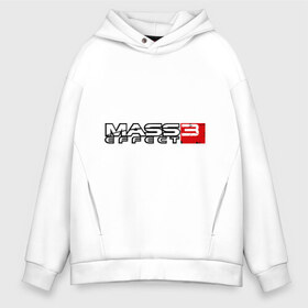 Мужское худи Oversize хлопок с принтом Mass Effect 3 в городе Новоалтайск, френч-терри — 70% хлопок, 30% полиэстер. Мягкий теплый начес внутри —100% хлопок | боковые карманы, эластичные манжеты и нижняя кромка, капюшон на магнитной кнопке | игры | компьютерная игра