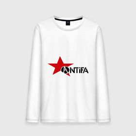 Мужской лонгслив хлопок с принтом Antifa (4) в городе Новоалтайск, 100% хлопок |  | антифа | антифашизм | звезда | организация | политическая