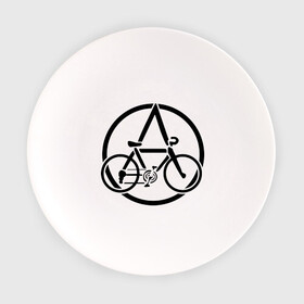 Тарелка с принтом Anarchy Bike в городе Новоалтайск, фарфор | диаметр - 210 мм
диаметр для нанесения принта - 120 мм | Тематика изображения на принте: anarchy | bike | анархизм | анархия | байк | велик | велосипед | велосипед анархия