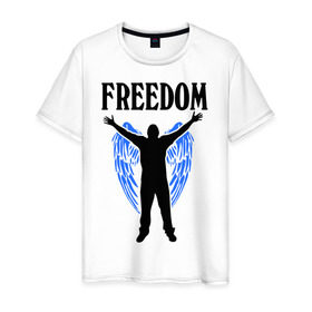 Мужская футболка хлопок Freedom (свобода): в городе Новоалтайск, 100% хлопок | прямой крой, круглый вырез горловины, длина до линии бедер, слегка спущенное плечо. |