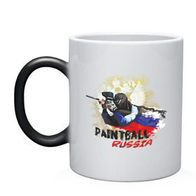 Кружка хамелеон с принтом paintball russia в городе Новоалтайск, керамика | меняет цвет при нагревании, емкость 330 мл | airsoft | paintball | russia | пейнбол | пейнтбол | пейт болл | пейтбол | пинбол | раша | россия | триколор