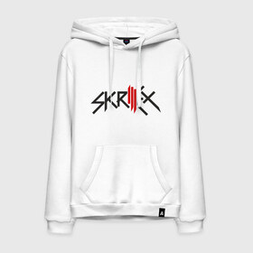 Мужская толстовка хлопок с принтом Skrillex в городе Новоалтайск, френч-терри, мягкий теплый начес внутри (100% хлопок) | карман-кенгуру, эластичные манжеты и нижняя кромка, капюшон с подкладом и шнурком | музыка | электро | электронная
