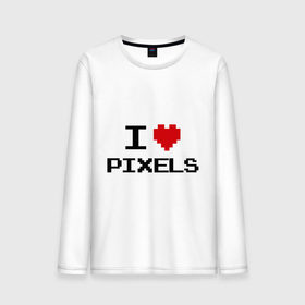 Мужской лонгслив хлопок с принтом Love pixels в городе Новоалтайск, 100% хлопок |  | 8 bit | i love | i love pixels | pixel | пиксел | пиксель | я люблю | я люблю пиклелы